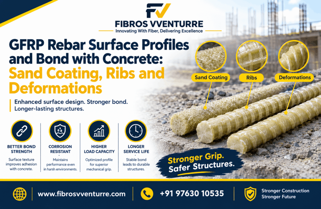 GFRP Rebar Surface Profiles and Bond with Concrete: Sand Coating, Ribs and Deformations