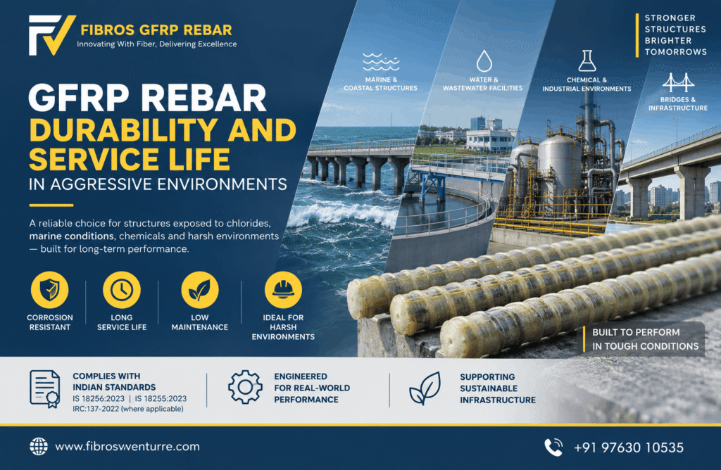GFRP Rebar Durability and Service Life in Aggressive Environments